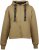 Nora Mikken GERTRUD Cropped Hoodie Camel - DÁMSKÉ OBLEČENÍ XS-XXL - 