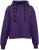 Nora Mikken GERTRUD Cropped Hoodie Purple - DÁMSKÉ OBLEČENÍ XS-XXL - 