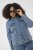 Kaffe Curve Vilana Denim Jacket Washed Blue - Džínové bundy - 