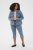 Kaffe Curve Vilana Denim Jacket Washed Blue - Džínové bundy - 