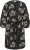 Kaffe Curve Kimmie Dress Black Chalk Embroidery - Midi šaty - 