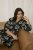 Kaffe Curve Kimmie Dress Black Chalk Embroidery - Midi šaty - 