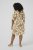 Kaffe Curve Marla Dress Oak Chalk Leaf - Midi šaty - 