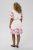 Kaffe Curve Rosa Mini Dress White Rose Border Flower - Mini šaty - 