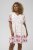 Kaffe Curve Rosa Mini Dress White Rose Border Flower - Mini šaty - 