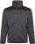 Kam jeans KV133 Twisted Marl Fleece Jacket Black - Bundy - Bundy Nadměrné Velikosti - 2XL-8XL