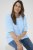 Kaffe Curve Minia Pullover Powder Blue Melange - Pletené svetry - 