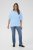 Kaffe Curve Minia Pullover Powder Blue Melange - Pletené svetry - 
