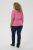 Kaffe Curve Minia Pullover Pink Power Melange - Pletené svetry - 