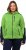 Ulla Popken Contrast Inserts Sweater Knit Hoodie Light Green - Mikiny & mikiny s kapucí - 
