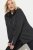 Ulla Popken Sweater Knit Fleece Hoodie Black - Mikiny & mikiny s kapucí - Pohodlné mikiny, hoodie a pleteniny