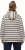 Ulla Popken Stripe Print Loungewear Hoodie Chalk - Mikiny & mikiny s kapucí - 