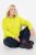 Ulla Popken Zippered Pocket and Reflective Piping Hoodie Green Apple - Mikiny & mikiny s kapucí - Pohodlné mikiny, hoodie a pleteniny