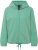 Ulla Popken Drawstring Hem Two-Tone Knit Hoodie Emerald Green - Mikiny & mikiny s kapucí - 