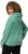 Ulla Popken Drawstring Hem Two-Tone Knit Hoodie Emerald Green - Mikiny & mikiny s kapucí - 