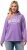 Ulla Popken City Name Graphic Hoodie Light Purple - Mikiny & mikiny s kapucí - 