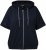 Ulla Popken Short Sleeve Zip-Up Hoodie Navy - Mikiny & mikiny s kapucí - 