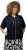 Ulla Popken Short Sleeve Zip-Up Hoodie Navy - Mikiny & mikiny s kapucí - 