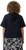 Ulla Popken Short Sleeve Zip-Up Hoodie Navy - Mikiny & mikiny s kapucí - 