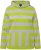 Ulla Popken Mixed Stripe Long Sleeve Hoodie Apple Green - Mikiny & mikiny s kapucí - 
