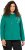 Ulla Popken Face Graphic Long Sleeve Hoodie Emerald Green - Mikiny & mikiny s kapucí - 