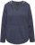 Ulla Popken Open Edged Long Sleeve V-Neck Hoodie Navy - Mikiny & mikiny s kapucí - 