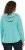 Ulla Popken Open Edged Long Sleeve V-Neck Hoodie Mint Green - Mikiny & mikiny s kapucí - 