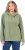 Ulla Popken Teddy Plush Long Sleeve Hoodie Sage Green - Mikiny & mikiny s kapucí - 