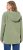 Ulla Popken Teddy Plush Long Sleeve Hoodie Sage Green - Mikiny & mikiny s kapucí - 