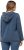 Ulla Popken Raw Hem Long Sleeve Hoodie Night Blue - Mikiny & mikiny s kapucí - 