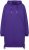 Ulla Popken Longline Lace Up Hoodie Purple - Mikiny & mikiny s kapucí - 