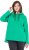 Ulla Popken Lettering GLOWING Hoodie Moss Green - Mikiny & mikiny s kapucí - 