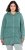 Ulla Popken Tiered Flounce Panel Zip Up Hoodie Green - Mikiny & mikiny s kapucí - 
