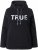 Ulla Popken TRUE Lettering Hoodie Black - Mikiny & mikiny s kapucí - 
