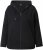 Ulla Popken Eyelet Embroidered Zip-Up Hoodie Black - Mikiny & mikiny s kapucí - 