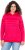 Ulla Popken Oversized Striped Long Sleeve Hoodie Lychee - Mikiny & mikiny s kapucí - 