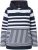 Ulla Popken Oversized Striped Long Sleeve Hoodie Ink Blue - Mikiny & mikiny s kapucí - 