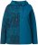 Ulla Popken Split Print LOVE Hoodie Teal - Mikiny & mikiny s kapucí - 