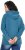 Ulla Popken Rhinestone Drawstring Moon Wash Hoodie Teal - Mikiny & mikiny s kapucí - 