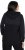Ulla Popken Mixed Texture Button Down Hoodie Black - Mikiny & mikiny s kapucí - 
