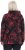 Ulla Popken Fleece Flower Print Zip-Up Hoodie Black - Mikiny & mikiny s kapucí - 