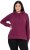 Ulla Popken Relaxed Fit Long Sleeve Hoodie Dark Berry - Mikiny & mikiny s kapucí - 