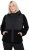 Ulla Popken Mixed Texture Hoodie Black - Mikiny & mikiny s kapucí - 