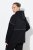 Ulla Popken Mix Fabric Reflective Trim Zip Hoodie Black - Mikiny & mikiny s kapucí - Pohodlné mikiny, hoodie a pleteniny