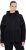 Ulla Popken Mix Fabric Reflective Trim Zip Hoodie Black - Mikiny & mikiny s kapucí - 