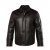 JP1880 Leather Jacket Soft Lamb Nappa Dark Brown - Bundy - Bundy Nadměrné Velikosti - 2XL-8XL