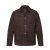 JP1880 Leather Jacket Goat Suede Shirt Collar Dark Brown - Bundy - Bundy Nadměrné Velikosti - 2XL-8XL