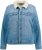 Ulla Popken Teddy Fleece Lined Denim Jacket Blue Denim - Bundy - 