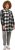 Ulla Popken Mixed Plaid Long Sleeve Button Down Shacket Black - Bundy - 