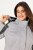Ulla Popken HYPRAR Melange Softshell Jacket Grey Melange - Bundy - Dámské bundy velkých velikostí